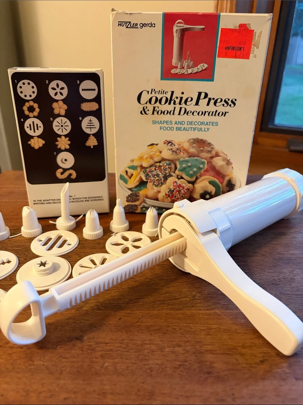 HUTZLER Petite Cookie Press and Food Decorator vintage